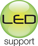 Led support logo